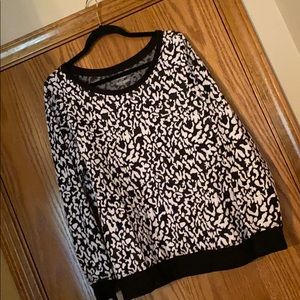 Lane Bryant Black & White Sweater 14/16